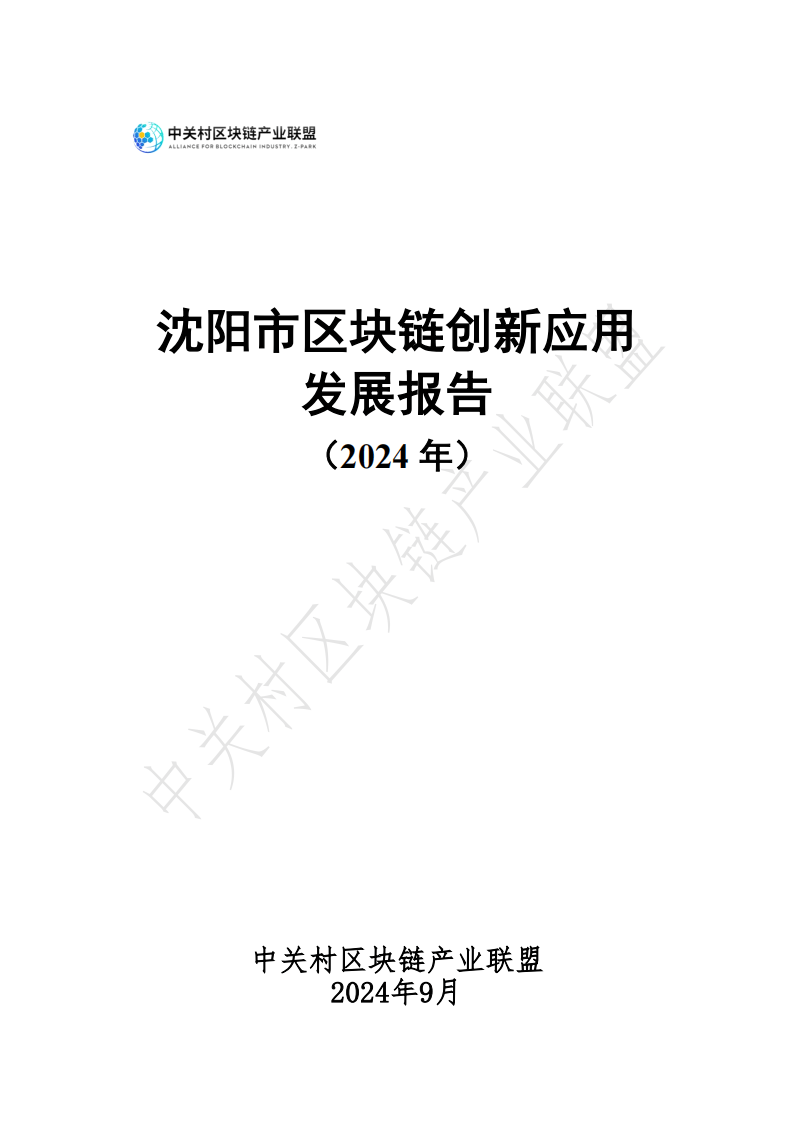 沈阳市区块链创新应用发展报告（2024年）